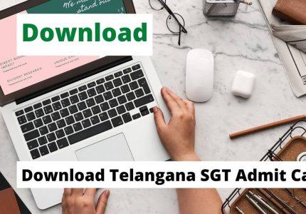 Download Telangana SGT Admit Card